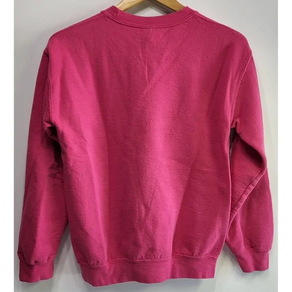 Nirvana Graphic Sweatshirt Unisex Small Pink Smiley Face Tie Dye Logo - Picture 2 of 12